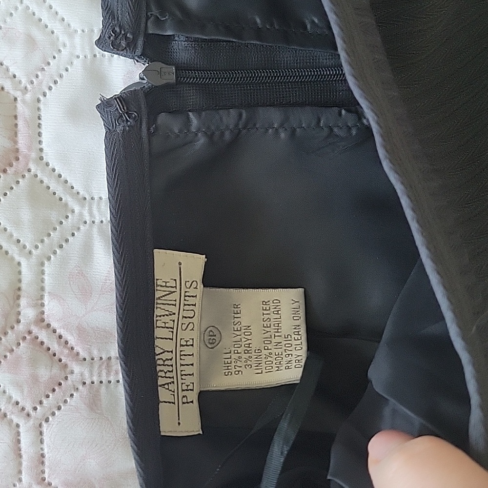 Larry Levine Dark Blue Pencil Skirt - Picture 8 of 9